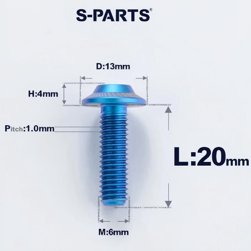 M6 X L8-55mm Titanium Button Head Bolts For Electric Motorbycle