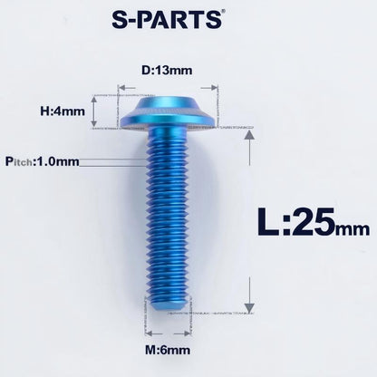 M6 X L8-55mm Titanium Button Head Bolts For Electric Motorbycle