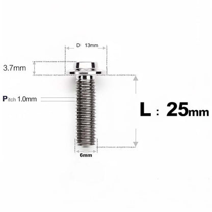 M6 X L8-55mm Titanium Button Head Bolts For Electric Motorbycle