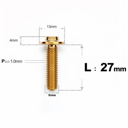 M6 X L8-55mm Titanium Button Head Bolts For Electric Motorbycle