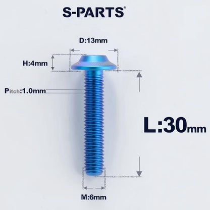 M6 X L8-55mm Titanium Button Head Bolts For Electric Motorbycle