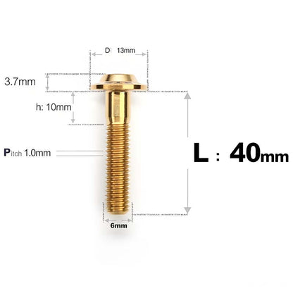 M6 X L8-55mm Titanium Button Head Bolts For Electric Motorbycle