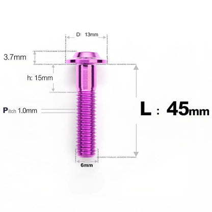 M6 X L8-55mm Titanium Button Head Bolts For Electric Motorbycle