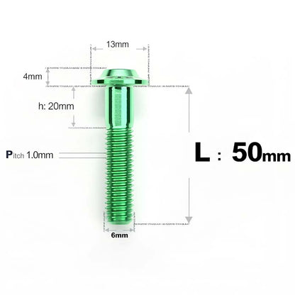 M6 X L8-55mm Titanium Button Head Bolts For Electric Motorbycle