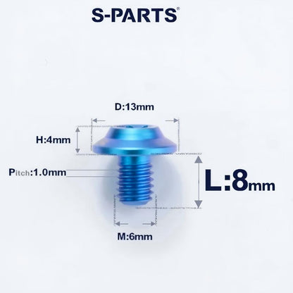 M6 X L8-55mm Titanium Button Head Bolts For Electric Motorbycle
