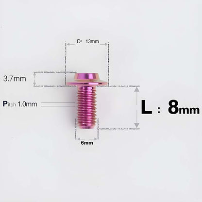 M6 X L8-55mm Titanium Button Head Bolts For Electric Motorbycle