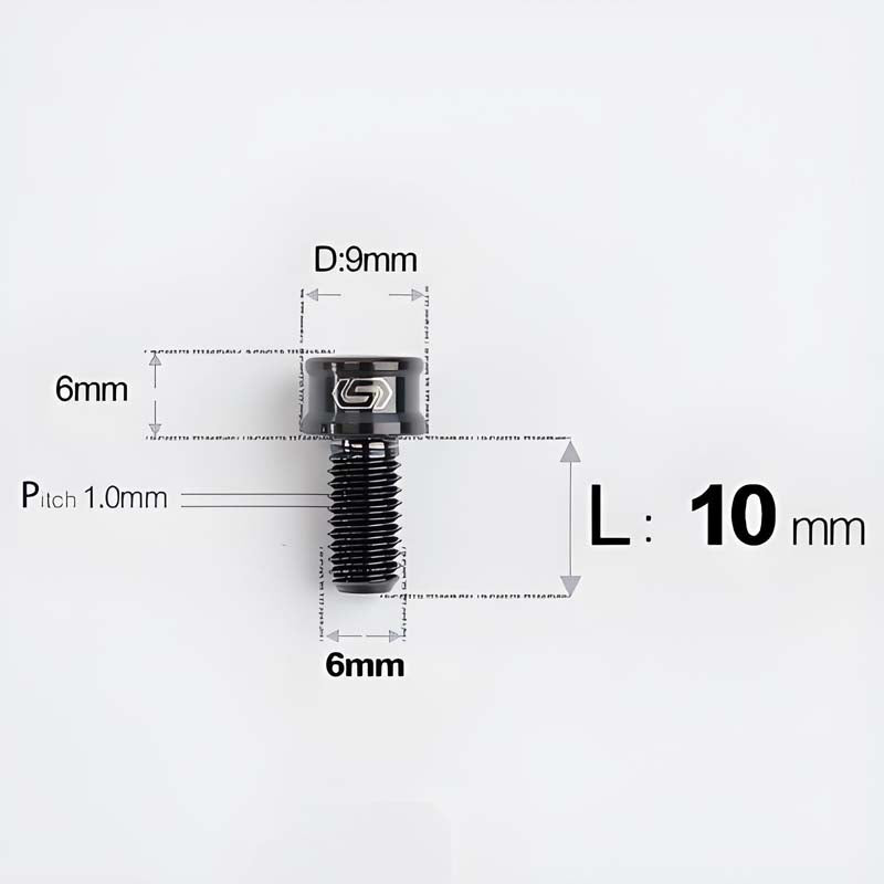 M6x10 12 14 16 18 20 25MM Titanium Bolts For Bike & Motorcycle