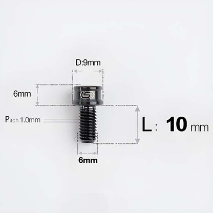 M6x10 12 14 16 18 20 25MM Titanium Bolts For Bike & Motorcycle