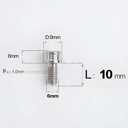 M6x10 12 14 16 18 20 25MM Titanium Bolts For Bike & Motorcycle