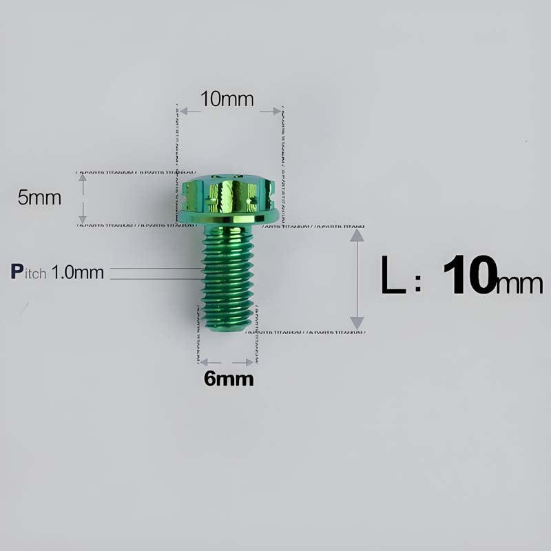 M6 X 8-120MM Titanium Bolts For Electric Motorcycle
