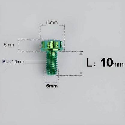 M6 X 8-120MM Titanium Bolts For Electric Motorcycle