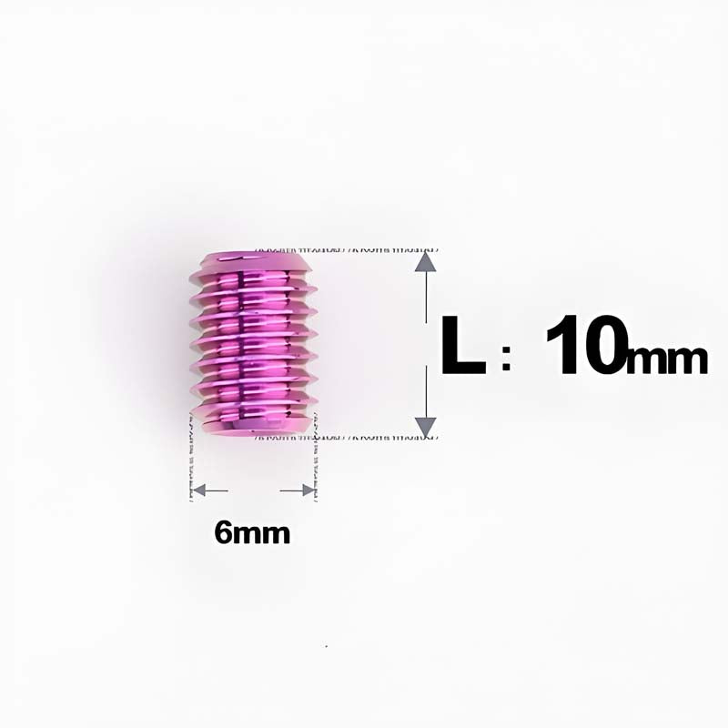 M6x8-16mm Titanium Cup Point Set Screws Torx Head Grub Screws