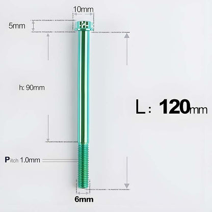 M6 X 8-120MM Titanium Bolts For Electric Motorcycle