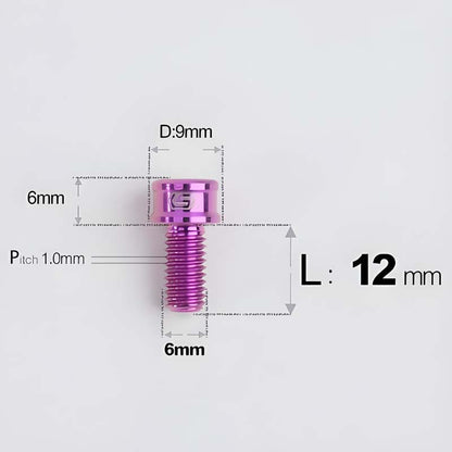 M6x10 12 14 16 18 20 25MM Titanium Bolts For Bike & Motorcycle
