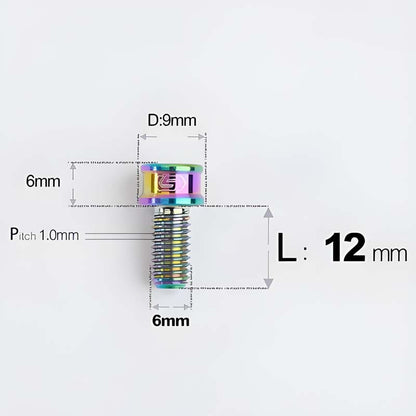 M6x10 12 14 16 18 20 25MM Titanium Bolts For Bike & Motorcycle