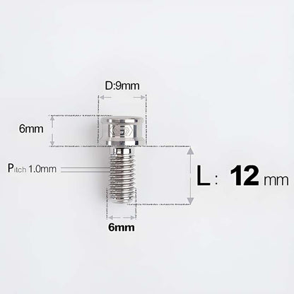 M6x10 12 14 16 18 20 25MM Titanium Bolts For Bike & Motorcycle