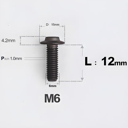 M5/M6x12mm Titanium Disc Bolts for ARAI RAPIDE-NEO Helmet Series