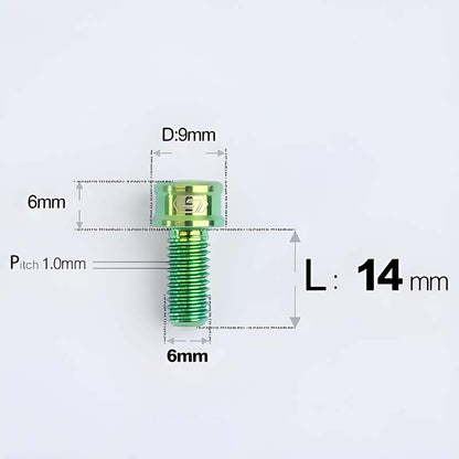 M6x10 12 14 16 18 20 25MM Titanium Bolts For Bike & Motorcycle