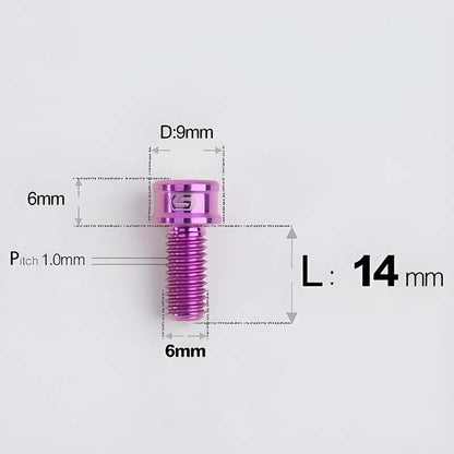 M6x10 12 14 16 18 20 25MM Titanium Bolts For Bike & Motorcycle