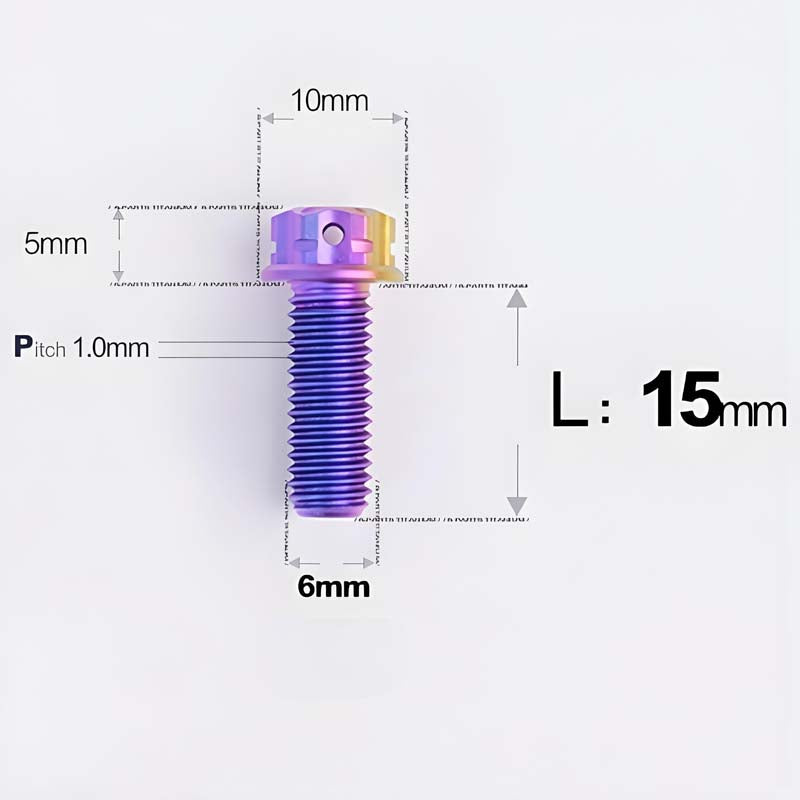 M6 X 8-120MM Titanium Bolts For Electric Motorcycle