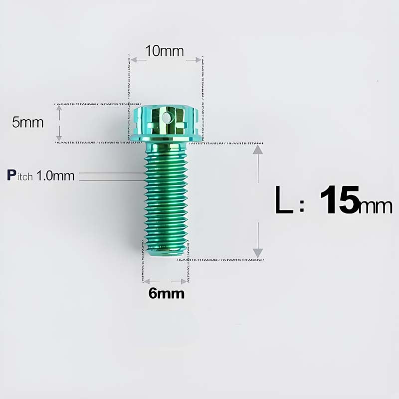 M6 X 8-120MM Titanium Bolts For Electric Motorcycle