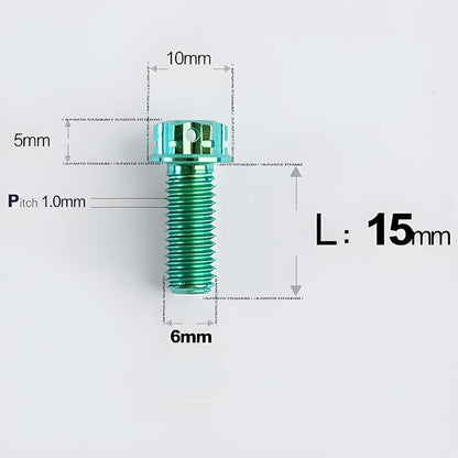 M6 X 8-120MM Titanium Bolts For Electric Motorcycle