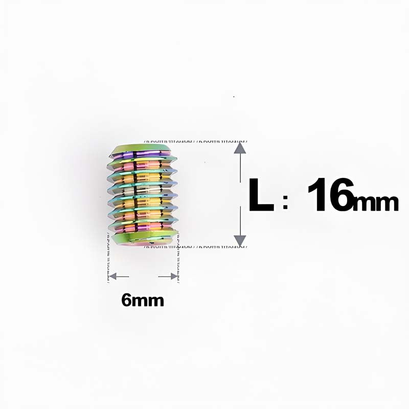 M6x8-16mm Titanium Cup Point Set Screws Torx Head Grub Screws