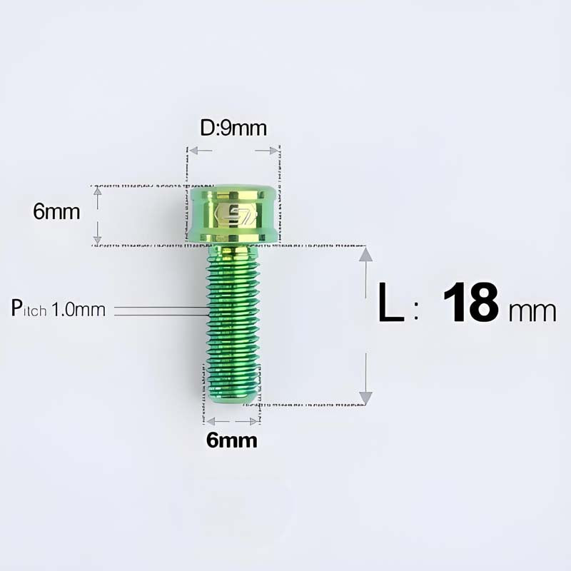 M6x10 12 14 16 18 20 25MM Titanium Bolts For Bike & Motorcycle