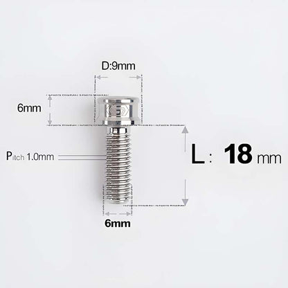 M6x10 12 14 16 18 20 25MM Titanium Bolts For Bike & Motorcycle