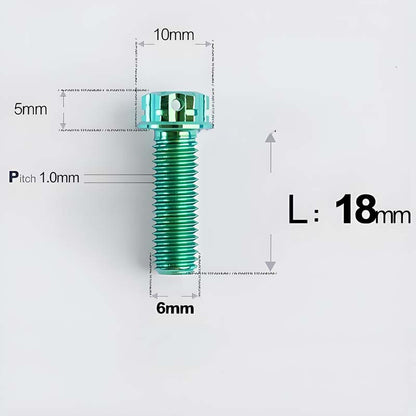 M6 X 8-120MM Titanium Bolts For Electric Motorcycle