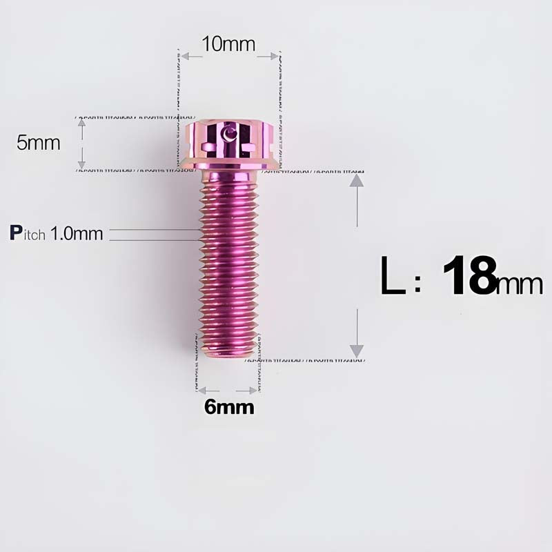 M6 X 8-120MM Titanium Bolts For Electric Motorcycle