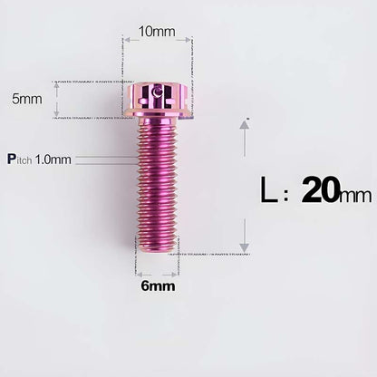 M6 X 8-120MM Titanium Bolts For Electric Motorcycle