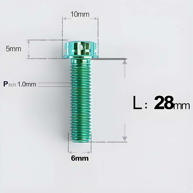 M6 X 8-120MM Titanium Bolts For Electric Motorcycle