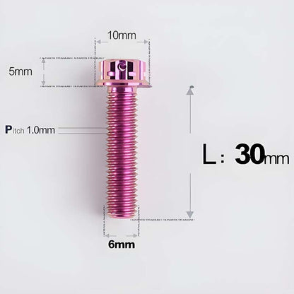 M6 X 8-120MM Titanium Bolts For Electric Motorcycle