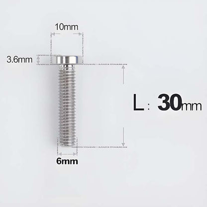 M6x20-30mm Titanium Flat Head Bolts for Motorcycle Disc Brake