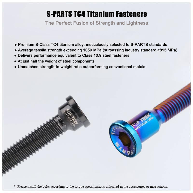 M6x33/35mm Titanium Saddle Clam Bolts for TREK Seatpost