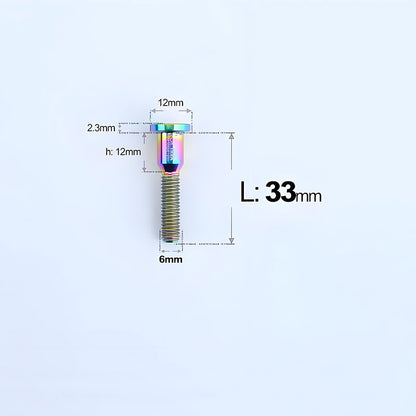 M6x33/35mm Titanium Saddle Clam Bolts for TREK Seatpost
