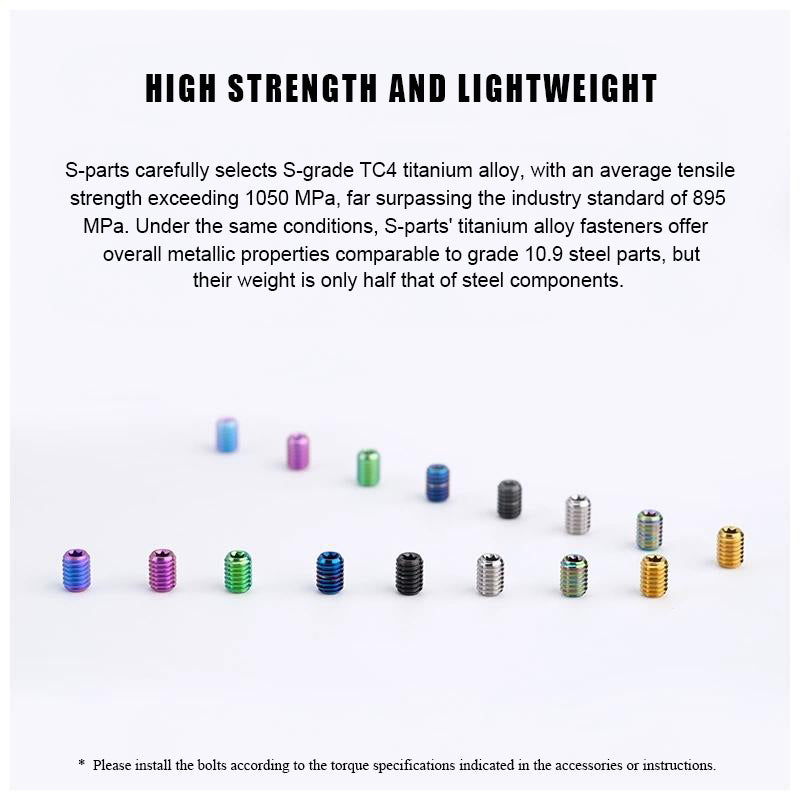 M6x8-16mm Titanium Cup Point Set Screws Torx Head Grub Screws