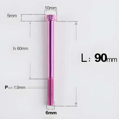 M6 X 8-120MM Titanium Bolts For Electric Motorcycle