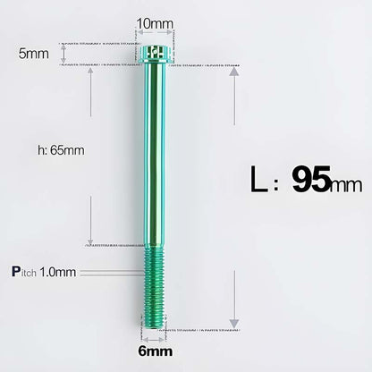 M6 X 8-120MM Titanium Bolts For Electric Motorcycle