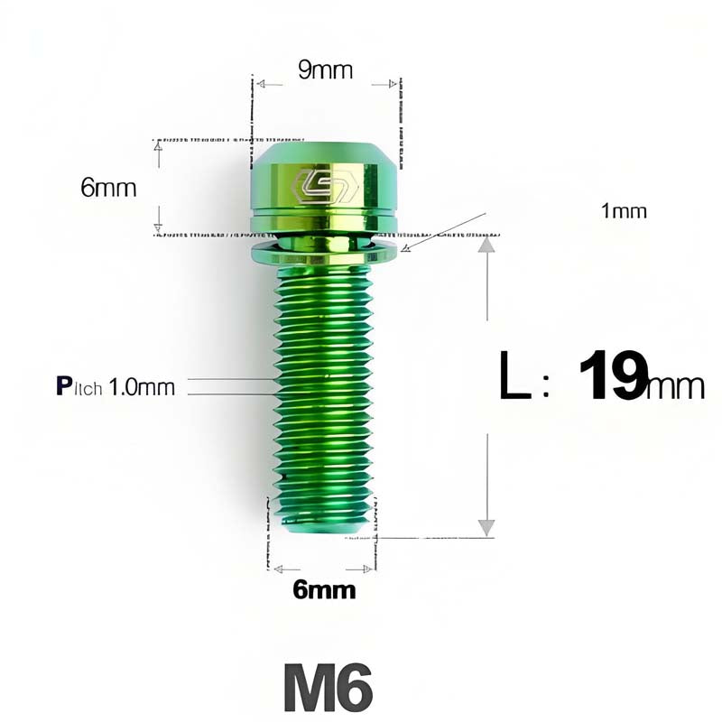M6xL19mm Magura MT4/5/7/8 Titanium Caliper Fixing Bolts For HOPE MTB Brake