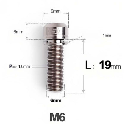 M6xL19mm Magura MT4/5/7/8 Titanium Caliper Fixing Bolts For HOPE MTB Brake
