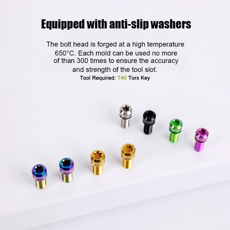 M7x18 20mm Titanium Handlebar Stem Bolts and Washers for Birdy and Brompton