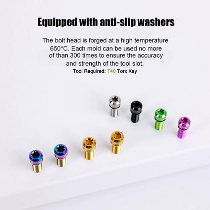 M7x18 20mm Titanium Handlebar Stem Bolts and Washers for Birdy and Brompton