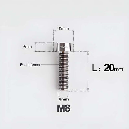 M8x20-45mm Titanium Anti-Theft Crab-Fixing Bolt for Brembo 40mm