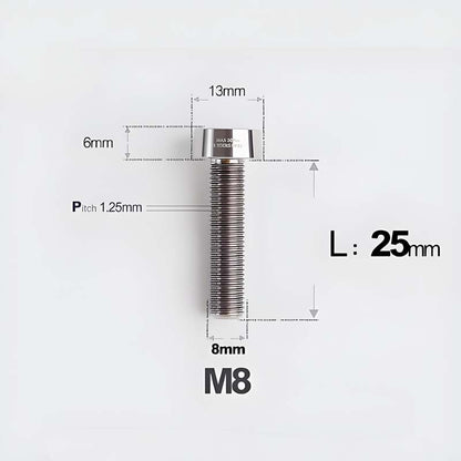 M8x20-45mm Titanium Anti-Theft Crab-Fixing Bolt for Brembo 40mm
