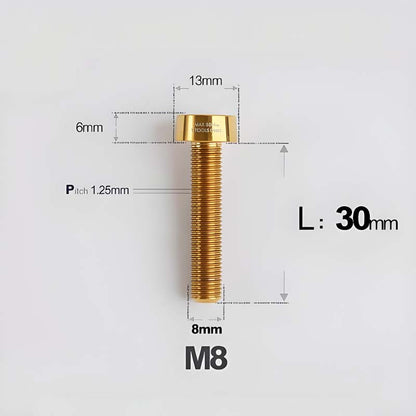 M8x20-45mm Titanium Anti-Theft Crab-Fixing Bolt for Brembo 40mm