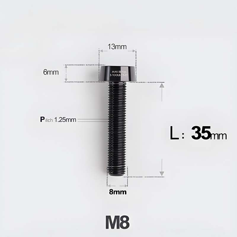 M8x20-45mm Titanium Anti-Theft Crab-Fixing Bolt for Brembo 40mm