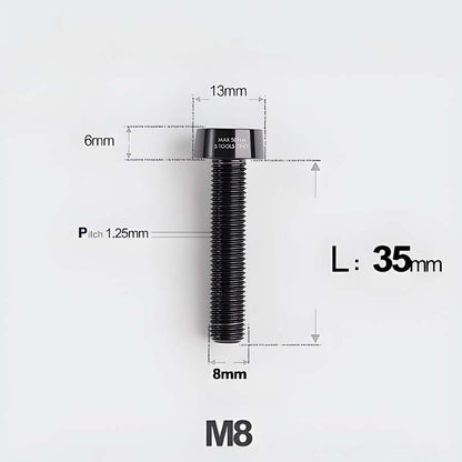 M8x20-45mm Titanium Anti-Theft Crab-Fixing Bolt for Brembo 40mm