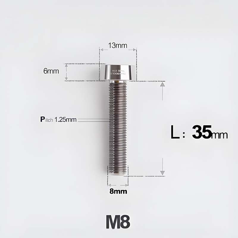 M8x20-45mm Titanium Anti-Theft Crab-Fixing Bolt for Brembo 40mm